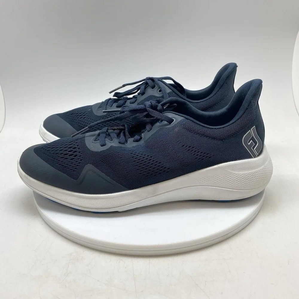 FootJoy Shoes Mens 8.5‎ M Flex Spikeless Golf Navy Blue Lightweight Mesh 56140